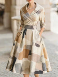 Elegant French-Style Cinched Dress
