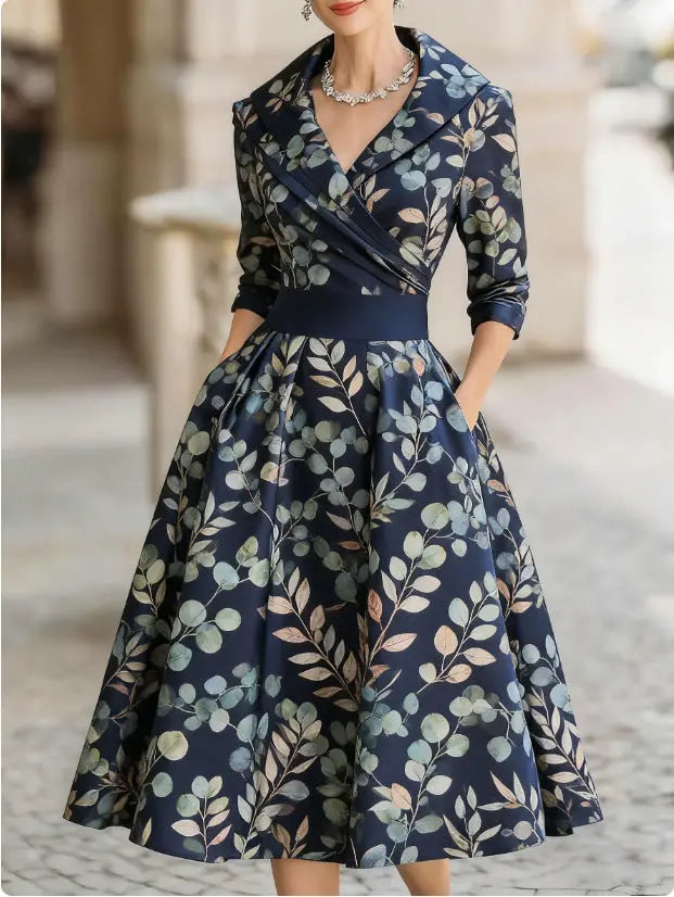 Elegant French-Style Cinched Dress